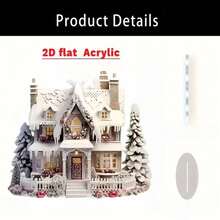 زخرفة مكتبية أكريليك لكوخ الثلج بطراز بوهيمي - مثالي للمكتب والمقهى وغرفة النوم والديكور المنزلي في المناسبات