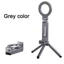 1个便携式折叠磁吸车载手机支架，带三脚架，桌面支架，多功能迷你旅行办公桌支架，无需电池，便携式三脚架，设计时尚 - 彩色 - 查看 12