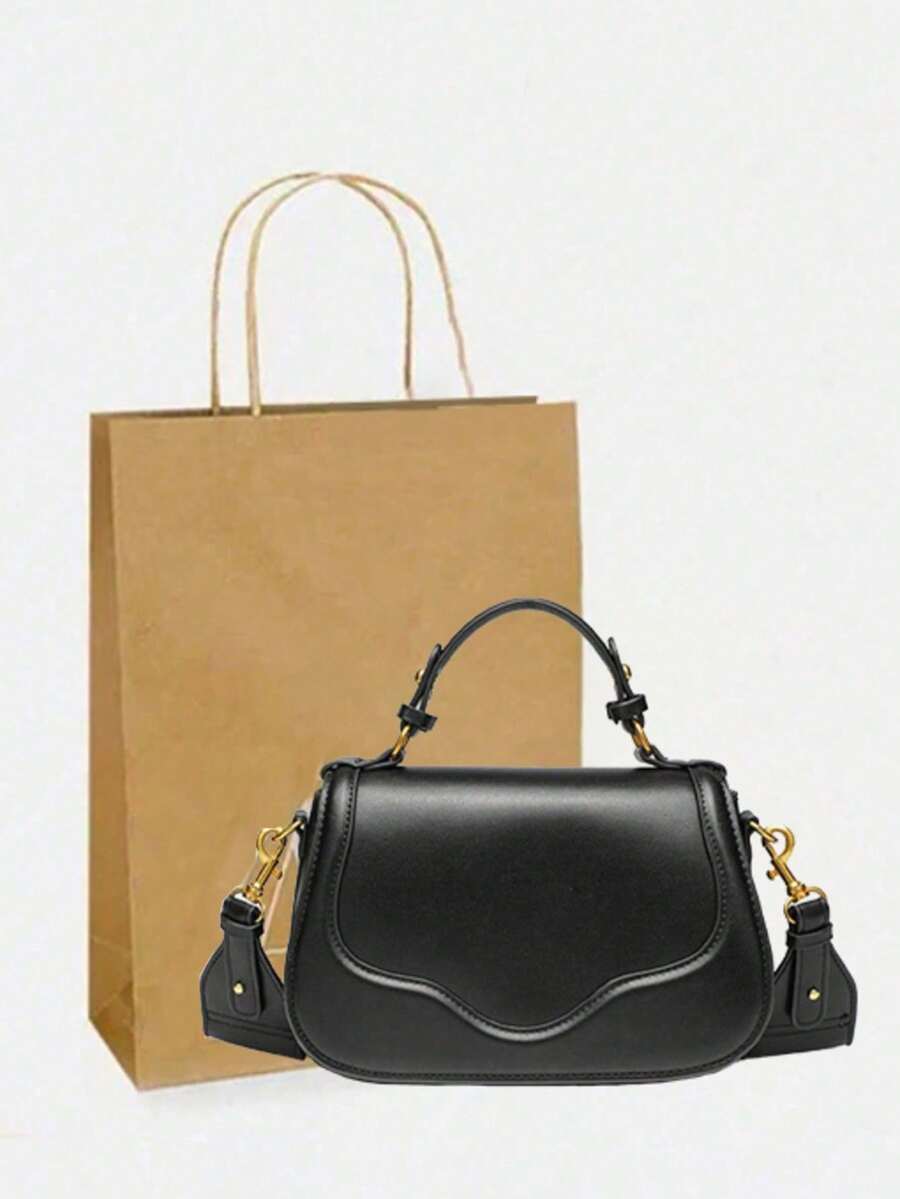 Dedoo Women's Bag 2025 New. Fashion Commuter Shoulder Bag Flip Preference Bag Portable Messenger Bag Bags - Black - View 1