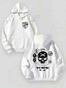 Aged Washed Cotton Crew Neck 280g Double-Sided Printing Men's Hoodie With Soft And Breathable Fabric Presenting A Spider Pattern And The Text "ANTl SOCIAL SOCIAL CLUB" SouljaConcertHalloweenGothicVintageStreetwear Graphic009-AB Sweatshirts For Women Hoodies For Men Black Hoodie For Women Men's Hoodie Sweatshirts For Men - 白色 2 - 查看 6