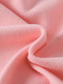 Baby Girls Casual Cute Embroidered Floral Round Neck Long Sleeve Top And Flare Pants Set, Autumn/Winter - Pink - View 8