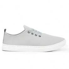 Men's Casual Sneakers, Easy To Slip On, Flat Stitched Sole, New Year-End Release, Cheapest In Brazil - 灰色 - 查看 2