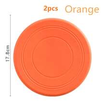 1pc/2pcs/3pcs/5pcs Soft Non-Slip Dog Flying Disc Silicone Game Frisbeed Anti-Chew Dog Toy Pet Puppy Training Interactive Funny Dog Supplies Random Color - Multicolor - View 19