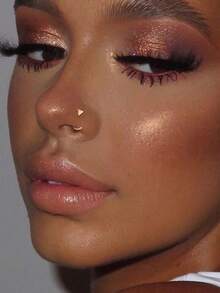 1PC S925 Sterling Silver Minimalist Versatile Geometric Star & Moon Pierced Nose Ring - Daily Wear For Women, Ideal Gift For Girlfriend, Mom And Sisters