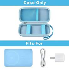 ALKOO 适用于 Anker 334 MagGo 移动电源（PowerCore 10K）、Anker Zolo 10000mAh 磁吸无线移动电源、633/622/621/321 5000mAh 快充移动电源的保护套 - 仅含保护套，也可作为相机包、充电器收纳袋或男女通用充电包使用。 - 藍色 - 查看 2
