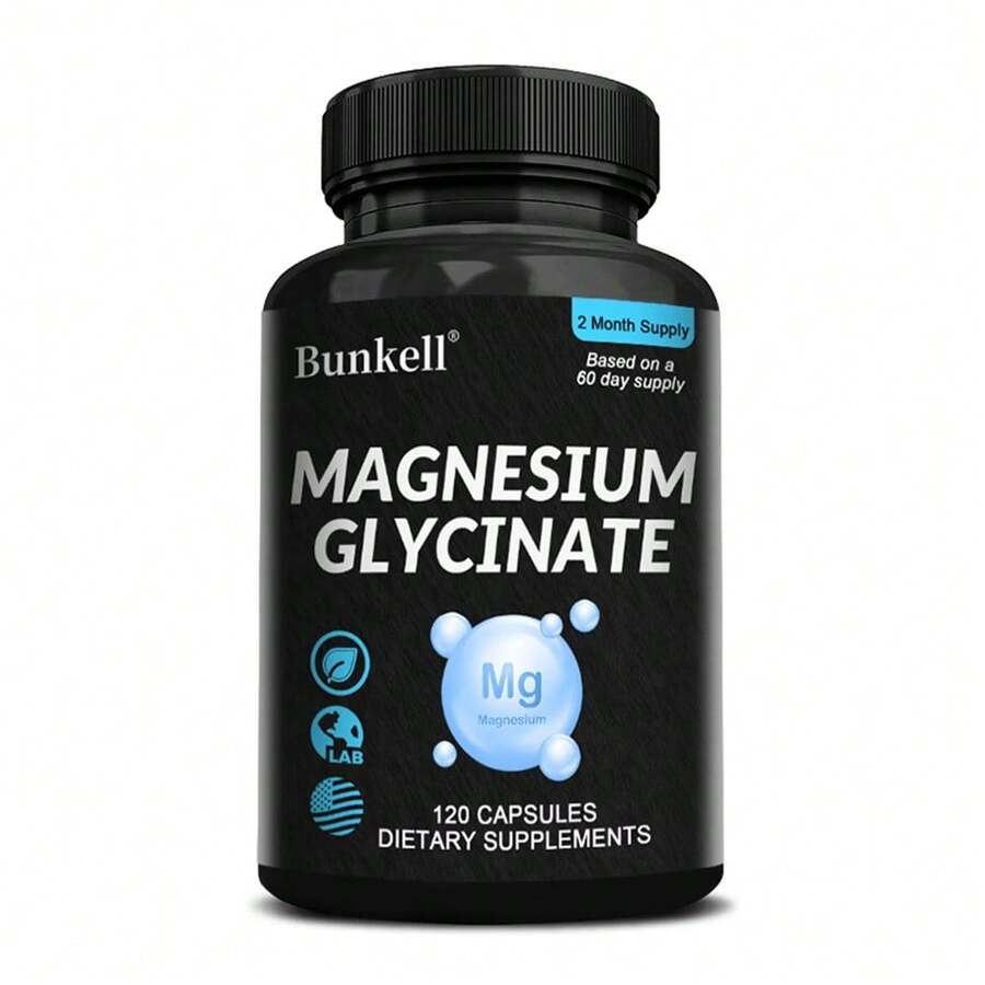 Magnesium Glycinate Supplement - High Strength For Muscle And Nerve Function, Heart, Immune, Bone Health And Sleep, Women & Men2025 - 120個 - 查看 1