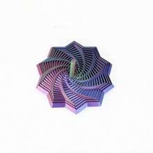 3D打印旋转星形手柄指尖玩具，减压感官桌面玩具，适用于家庭、学校和户外使用 - 彩色 - 查看 14