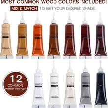 SEISSO 12-Color Mixable Wood Repair Paste - Furniture, Floor Scratch & Crack Filler For Laminate & Hardwood Surfaces - one-size - View 3