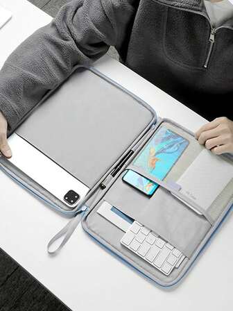 Laptop Protective Case With Padding, Suitable For 13-14 Inch And 15-16 Inch Laptops, Compatible With M4/M3/M2/M1 Interfaces, Suitable For Pc Laptops, Notebooks, Chromebooks, Etc.