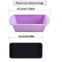 Pieces, Silicone Mini Rectangular Baking Molds (Dimensions: 19.2cm/7.56inx9cm/3.54in), Non-Stick And Easy-To-Demolding Rectangular Silicone Mini Cake Baking Trays, Suitable For Baking Bread, Soft Silicone Baking Molds And Bread Molds, Bread Trays, Brownie Cake Rectangular Baking Trays, Cake Mold - Multicolor - View 10