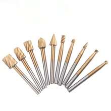 6/10/20 Pcs High Carbon Steel Routing Router Bits Burr Rotary Tools Suit Woodworking - Multicolor - View 15