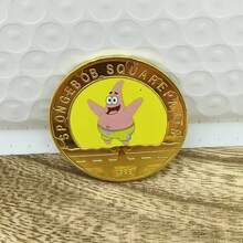 SpongeBob SquarePants 1枚海绵宝宝纪念币，小巧礼品收藏币动漫卡通周边摆件金属工艺品 - 彩色 - 查看 14