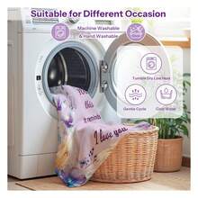 Happy Birthday Sister Blanket, Sisters Birthday Gifts, Gifts For Sister Birthdays, Sisters Gift From Sis, Birthdays Present For Sis Throw Blanket, Purple, 50"X60", Soft Flannel Blanket - Multiple Sizes, Cozy Must-Have - 彩色 - 查看 7