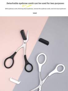 5/3/1 Pcs Unisex Eyebrow Scissors & Comb Set, Multiple Colors Available. New Eyebrow Scissors & Comb Set, Better Control Eyebrow Length And Trimming. Scissors Come With Mini Comb. Ideal Beauty Tool For Beginners. Excellent Holiday Gift For Family And Friends. - Multicolor - View 7