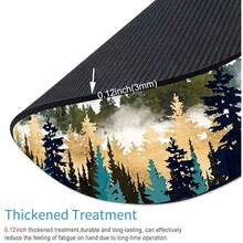 Round  Pad, Abstract Mountain Design  Pad, Custom Cute  Pads For Desk, Washable Cloth Gaming Pad, Non-Slip Rubber Computer Small  Pads For Wireless ,07AbstractMountain - 07AbstractMountain - View 3