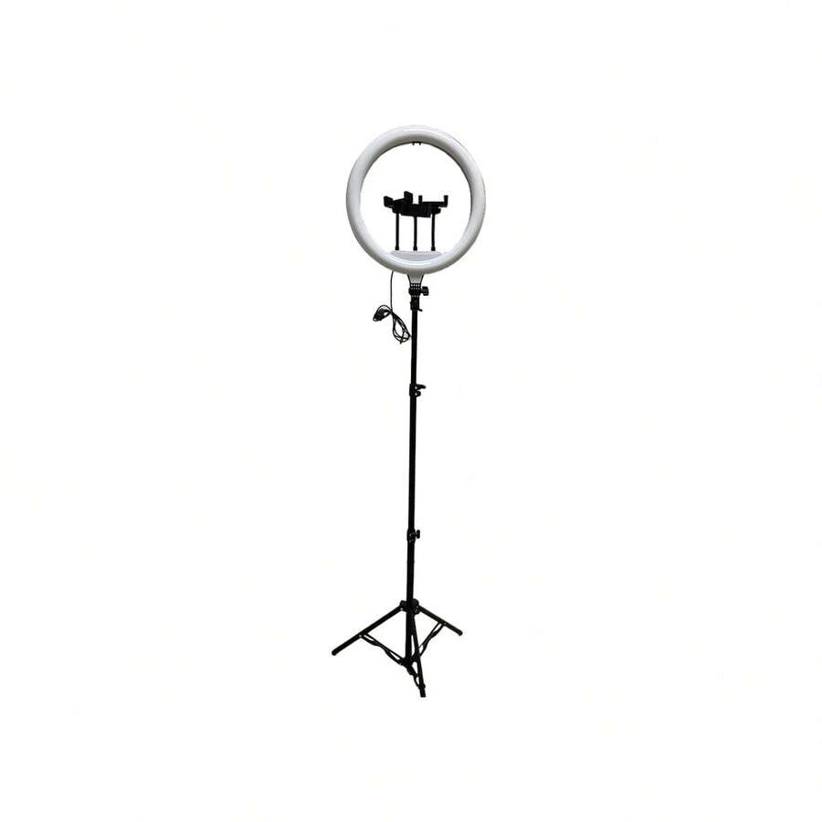Aro de luz 14 pulgadas con base estable e intensidad regulable - Negro - Ver 1