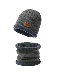 3件/1件/2件装拉法帽滑雪面罩针织帽，保暖内衬无檐帽，适合日常佩戴和户外活动，秋冬季