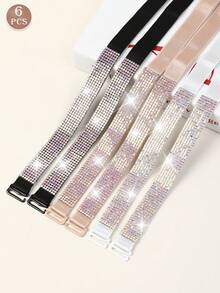 2/4 chiếc dây áo ngực nữ đính đá, kim cương trắng sáng bóng, sang trọng. - Nhiều màu - Xem 11