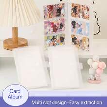 120/240 Slot Card Holder Album, Business Card Holder, Transparent Card Sleeves, Large Capacity For Movie Tickets, Postcards, Bank Cards And ID Cards - Clear - View 11