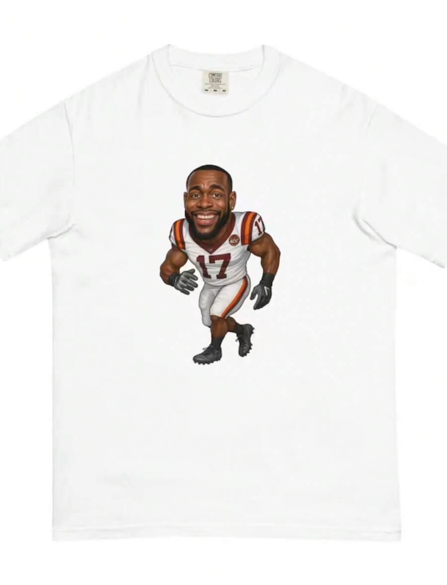 Virginia Tech Kam Chancellor Unisex Garment-Dyed Heavyweight T-Shirt - White - View 1