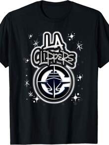 Airbrush Logo T-Shirt - Black - View 1