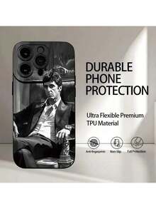 UE (DE et ES) Étui de téléphone mat imprimé UV motif diable avec yeux d'ange, offre une protection à 360 degrés pour les modèles d' 16, 11, 12, 13, 14, 15 Pro Max, XR, X/XS, 7, 8 Plus, SE et Mini, convient également pour Samsung - Noir - Voir 3