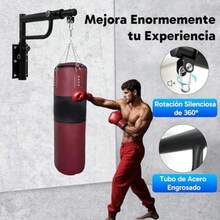 Soporte para Costal de Boxeo, Altura y Longitud Ajustable, Soporte Saco de Arena de Boxeo con Kit De Montaje y Ganchos(default) - Multicolor - Ver 6