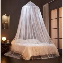 Bed Canopy Mosquito Net For Bed,Canopy Bed Curtains For FTwin Full FQueen FKing Size Bed,Dome Mosquito Netting Bed Tent For Indoor Outdoor,White,White - trắng - Xem 3