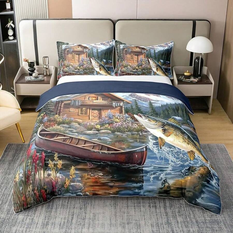 % Cotton Pink Dachshund Comforter Cover, Flower Floral Bedding Set, Kawaii Sausage Dog Duvet Cover, Lovely Puppy Quilt Cover, Soft Comfy, Dachshund Bedding - 綠褐色 - 查看 1