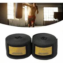 Pissente Vendas para Manos de Boxeo, 1 par de Vendajes Elásticos para Pulgar de 118 Pulgadas, Vendas para Manos Deportivas Ajustables para Hombres, Mujeres, Boxeo, Artes Marciales Mixtas, - Negro - Ver 11