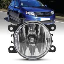 Lámpara antiniebla 261500097R con bombilla de repuesto para Dacia Sandero Stepway MK2 pre-facelift 2013 a 2016 - Negro - Ver 6