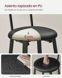 Kitchen Chairs - Black - View 3
