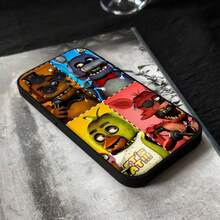 W-Fnaf-E-Fives-Nights-At-Freddys-Phone Case For IPhone 17,16,15,14,13,12,11 Plus,Pro,Max,XR,XS,X,7,8 Plus,Mini Black Silicone - z7 - Xem 2