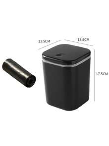 1/2pcs Mini Trash Can With Lid, Small Desktop Garbage Bin, Plastic Desk Waste Paper Basket, Rotating Cover Design To Prevent Odor Leakage, For Storing Fruit Peels And Paper Scraps, Keeping Desk Tidy, Suitable For Bathroom, Home Office Desk, Coffee Table, Office, Living Room, Study - Multicolor - View 15