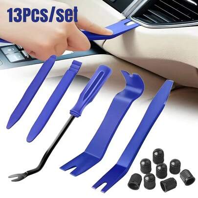 3Set (13pcs/Set) Car Trim Removal Tool Kit Set Door Panel Fastener Auto Dashboard Plastic