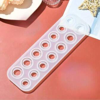 DIY硅胶树脂戒指和手镯模具套装 - 14种尺寸，圆形和菱形设计，易于脱模 - 手工珠宝制作