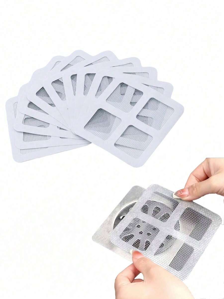 Drain Stickers, Filters, Self-Adhesive Mesh Insect-Proof Drainage Sticker Set,Cleaning Brush - Insect Hair And Debris Collector, Hair Collector, Anti-Clogging Insect Filter,For Bathroom Sinks, Kitchen Drains, Shower Drains, Easy To Install,Remove, Sink Filter Stickers, Essential For Home Plumbing Maintenance, Dormitory Essential. Kitchen Items Kitchen Accessories Kitchen Tools