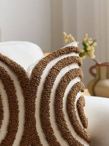 1pc/2pcs Beige Boho Throw Pillow Covers 45X45cm, Woven Tufted Decorative Pillowcases With Tassels Bohemian Cushion Covers For Couch Sofa Car Bedroom Living Room - White - View 4