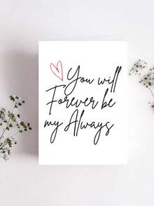 1pc Funny Romantic Anniversary Love Card, Unique Gift, For Women, Men, Husband, Wife, Boyfriend, Girlfriend, Favorite Person, With Spring Valentines Day, For Birthday, Mother'S Day, Congratulations, Get Well, Good Luck - Multicolor - View 8