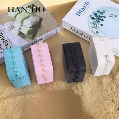 1pc Women's And Girls' Jewelry Box, PU Leather Jewelry Organizer With Multiple Compartments For Rings, Earrings, Necklaces, Bracelets, Perfect As Valentine's Day Gift Or Adult Gift.