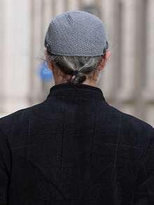 Men's Winter Newsboy Cap Warm Adjustable Beret Forward Hat - Retro - View 3