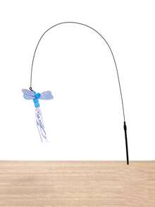 New Release Cat Toy Closely Fits The Ground, Interactive Cat Toy Suitable For Indoor Play And Exercise, Cat Wand With Steel Wire Long Rod For Self-Entertainment, Durable Chew Toy, Pet Supplies - Multicolor - View 8