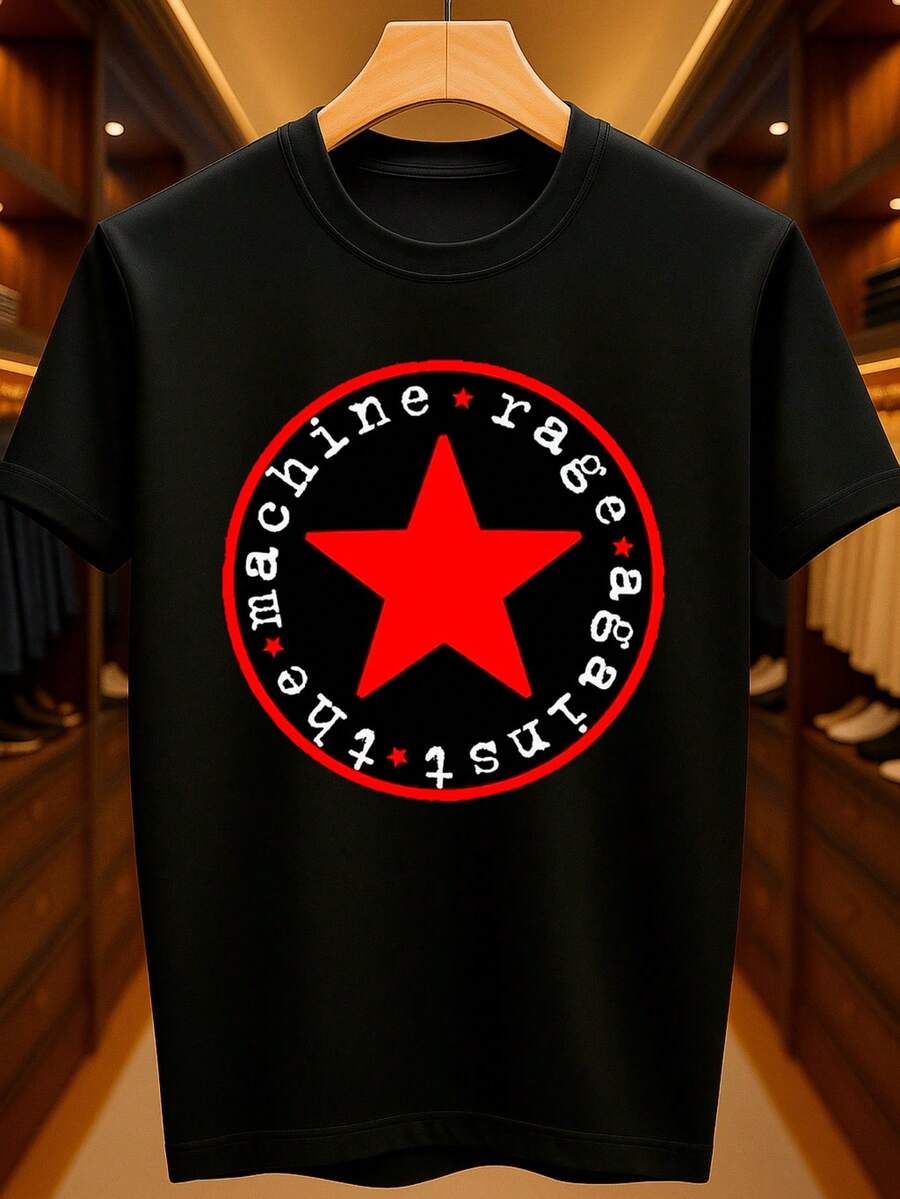 Rage Against The Machine Album T-Shirt - Basic Unisex 100% Premium Cotton – Men's And Women's | Casual, Streetwear, Plus Size, New Release With Immediate Shipping In Various Colors - màu đen - Xem 1