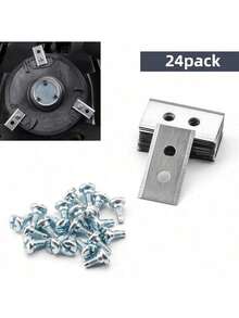 [LUBO AWD Replacement Blade Kit] 9/18/30pcs Stainless Steel Double Hole Blades Compatible With 5000/3000/1000 Models, Includes Matching Screws - Multicolor - View 6