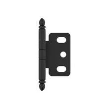 Amerock | Cabinet Hinge | 3/4 In. (19 Mm) Door Thickness | Full Inset | Partial Wrap | Ball Tip | Matte Black | Kitchen Cabinet Door Hinge | Single Hinge | Functional Hardware,PartialWrap,MatteBlack - 霧面黑色 - 查看 1
