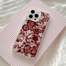 Deep Red Misty Full Coverage Transparent Soft Case For IPhone 17 Air 16e 15 14 13 12 Pro Max 17 16 15 14 Plus 11/X/Xsmax, Compatible With Samsung S21 S22 S23 S24 S25 Ultra/Plus/FE/Edge/+ A73 A72 A71 A12 A13 A14 A15 A23 A25 A35 A53 A54 A55 Shockproof Protective Case GFHW - trong suốt - Xem 2