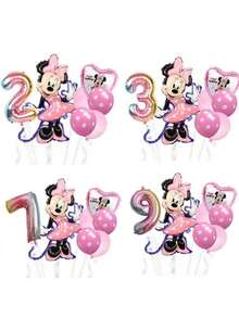 Mouse Theme Party Balloon Set  Birthday Party Balloon Combination Set Suitable For Holiday Celebration Event Decoration Supplies Background Wall Decoration Balloon Props - Multicolor - View 3