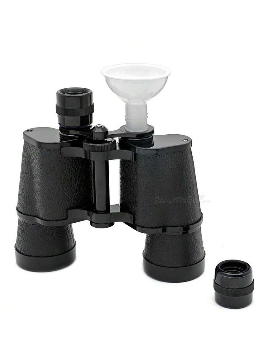 1pc 500ml Binocular Shaped Plastic Water Bottle, Portable Black Double-Wall Tumbler, Creative Outdoor Water Bottle, Gift For Men - Black - View 1