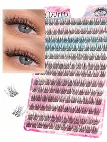 156Pcs D Curl Natural Lash Extension Kit156Pcs Lash Clusters Kit Wispy Eyelash Extensions,Uitable For Travel, Daily Wear For Beginners, Weddings, Dates, Parties, Festivals, Very Suitable For - D - View 6