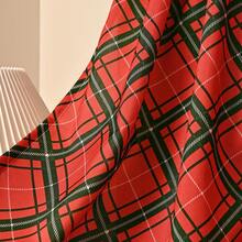 Christmas Kitchen Curtains Winter Holiday Pattern Cafe Small Short Tier Window Curtains For Living Dining Room Decor - Multicolor - View 6